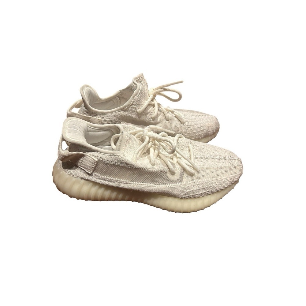 Adidas Mens Yeezy Boost 350V2 HQ6316 White Sneakers Shoes Sz 8 HQ6316 Authentic - Picture 3 of 7